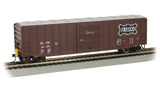 Bachmann 14908 50' OUTSIDE BRACED BOX CAR WITH FLASHING END OF TRAIN DEVICE - FRISCO #44213 HO SCALE NEW