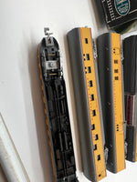 Con-Cor #0001-004017  Milwaukee Road  passenger set: RPO/coach/diner/slpr/obsv N SCALE Used Excellent Damaged Box