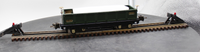 MTH Tinplate 10-1042 812 gondola car dark green with brass trim O SCALE Like New