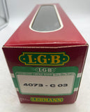 LGB 4073-C03 D&RGW Royal Gorge Route Scenic Line Gondola 4073-C03 G SCALE Like New