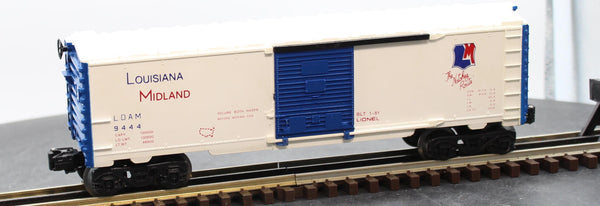 Lionel Box Car Louisiana Midland 6-9444 O SCALE Used Damaged Box