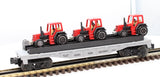 Lionel 6-16907 FLATCAR WITH 3 FARM TRACTORS O SCALE Used