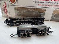 Bachmann 51-0535-01 Union Pacific UP 806 Overland 4-8-4 LOCOMOTIVE N SCALE Used Excellent Damaged Box