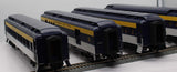 MTH Railking 30-69285 Chesapeake & Ohio 4-Car 60' Madison Passenger Set O SCALE Used Damaged Box