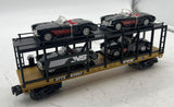 MTH Railking 30-76444 Norfolk Southern NS Auto Carrier Flat Car w/(4) '57 Chevrolet Corvettes O SCALE Like New