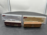 Atlas Set of 2 Graffiti Boxcars N SCALE WEATHERED AS IS Used Excellent