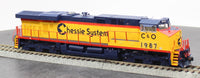 Inter mountain 49758-02 ES44AC Locomotive Chesapeake Cab# 1987 & Ohio HO SCALE Like New