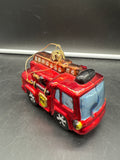 Christopher Radko 0107680 Blown Glass FIre Truck Ornament Used Excellent