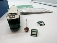 New Jersey Custom Brass NJCB  TO-404 Metropolitan Street Railway Single Truck Trolley closed trolley painted green./ white HO SCALE Like New