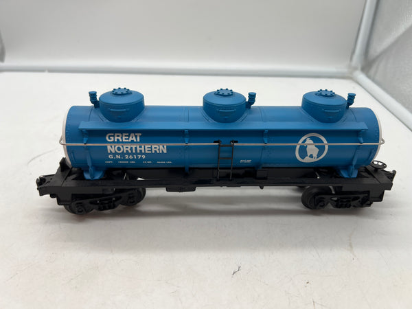 Lionel 6-26179 GREAT NORTHERN THREE-DOME TANK CAR O SCALE Like New