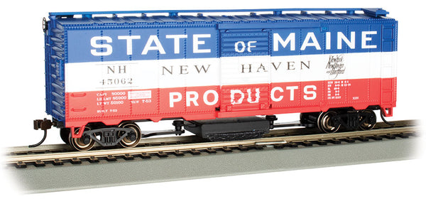 Bachmann 16320 TRACK CLEANING 40' BOXCAR - NEW HAVEN - STATE OF MAINE #45062 HO SCALE NEW