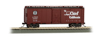 Bachmann 16501 40' SANTA FE MAP BOX CAR - SUPER CHIEF HO SCALE NEW