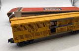 Lionel Postwar 6356 New York Central Yellow Bi-Level Stock Car O SCALE Like New