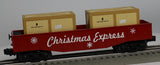 MTH 30-4207B Christmas Express Gondola w Crates O Scale Used Excellent
