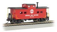 Bachmann 16817 NORTHEAST STEEL CABOOSE - NORFOLK & WESTERN - RED #500 825 HO SCALE NEW