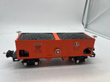 MTH Tinplate 11-70044 Orange 2816 Lionel Hopper Car O SCALE Used Excellent No Box