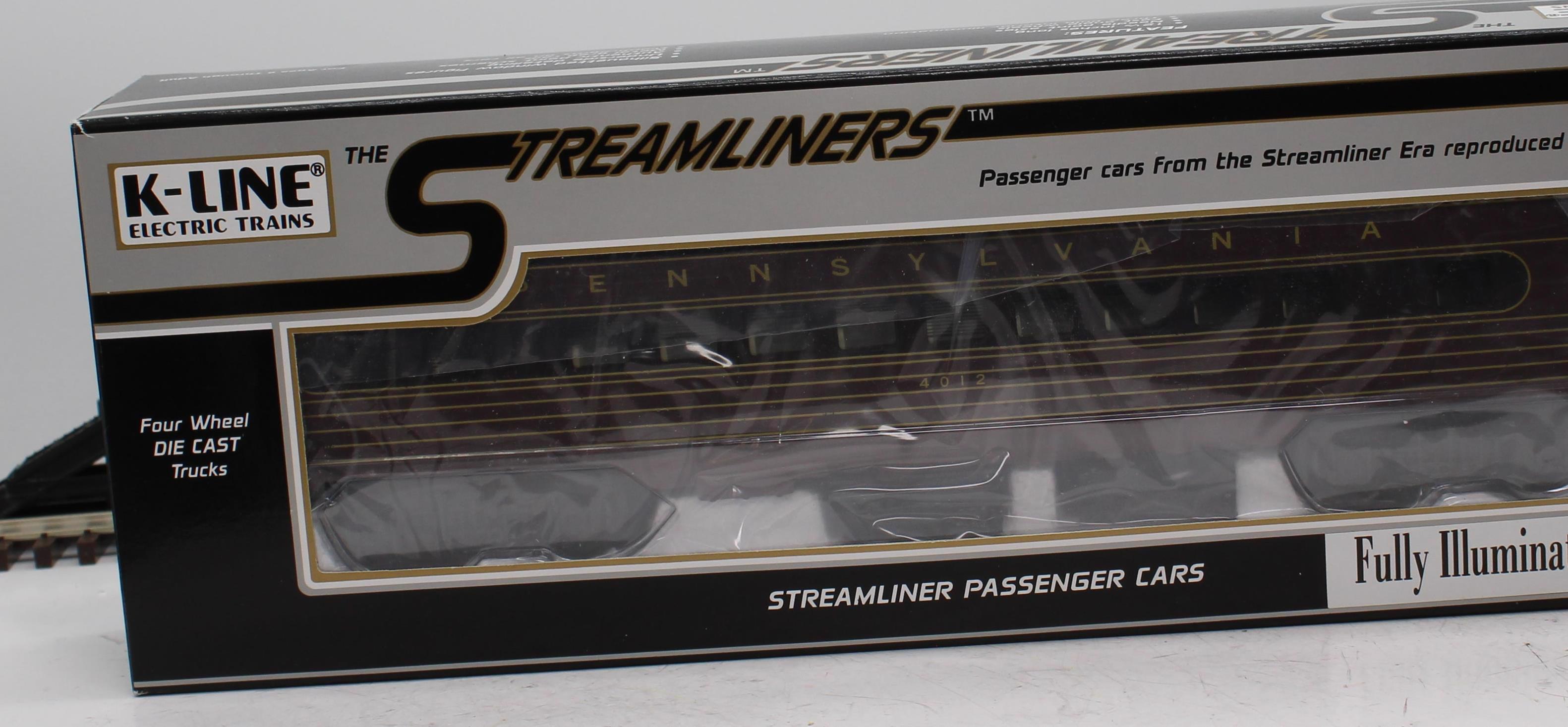 K-Line K4580-4012 PENNSYLVANIA Passenger Car Fleet of Modernism O Scal