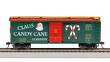 Bachmann 17007 40' BOX CAR  CHRISTMAS CLAUS CANDY CANE CO. HO SCALE NEW