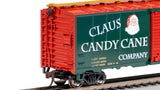 Bachmann 17007 40' BOX CAR  CHRISTMAS CLAUS CANDY CANE CO. HO SCALE NEW
