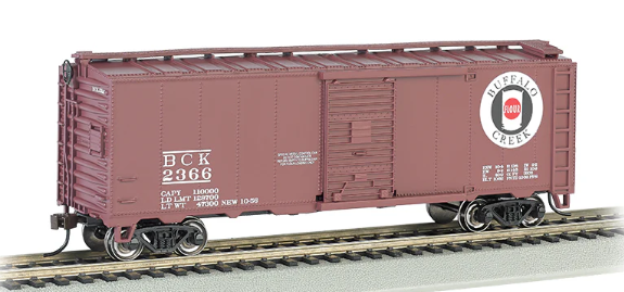 Bachmann 17018 Buffalo Creek 40' Box Car HO SCALE NEW