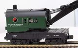 MTH 30-7911 NORTHERN PACIFIC Crane Car RailKing O Scale Like New