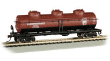 Bachmann 17108 40' THREE DOME TANK CAR - PENNSYLVANIA PRR #498647 HO SCALE NEW