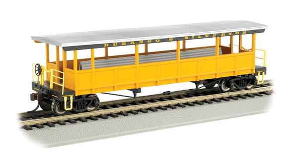 Bachmann 17432 DURANGO & SILVERTON - OPEN-SIDED EXCURSION CAR (HO SCALE) NEW