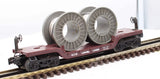 Lionel 6-16318 LIONEL LINES Depressed Flatcar with Cable Reels O Scale Like New