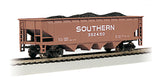 Bachmann 17604 40' QUAD HOPPER - SOUTHERN #352450 HO SCALE Used Excellent Damaged Box