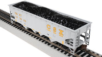 Bachmann 17615 40' QUAD HOPPER - CSX #141944 (GRAY & YELLOW) HO SCALE Like New