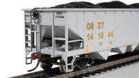 Bachmann 17615 40' QUAD HOPPER - CSX #141944 (GRAY & YELLOW) HO SCALE Like New