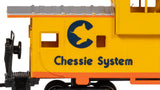 Bachmann 17709 36' WIDE-VISION CABOOSE - CHESSIE - YELLOW #3966 H HO SCALE NEW
