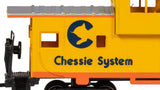 Bachmann 17709 36' WIDE-VISION CABOOSE - CHESSIE - YELLOW #3966 HO SCALE NEW