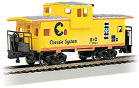 Bachmann 17709 36' WIDE-VISION CABOOSE - CHESSIE - YELLOW #3966 HO SCALE NEW