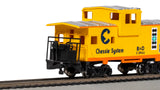 Bachmann 17709 36' WIDE-VISION CABOOSE - CHESSIE - YELLOW #3966 H HO SCALE NEW