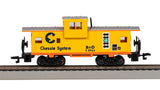 Bachmann 17709 36' WIDE-VISION CABOOSE - CHESSIE - YELLOW #3966 H HO SCALE NEW