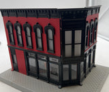 MTH Railking 30-90477 Today's Vinyl Records Opposite Corner Building w/Blinking Sign O SCALE Used Excellent