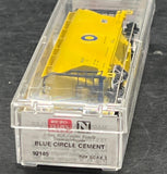 Micro Trains 92140 Blue Circle Cement BCAX Centerflow Covered Hopper N SCALE Like New