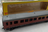 Fleischmann 1414J Swedish State Railways SJ Passenger Coach Car Brown HO SCALE Used Excellent Damaged Box