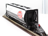 MTH Railking 30-75195 Pittsburgh Brewing Co. 4-Bay Cylindrical Hopper Car O SCALE Like New