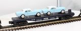 MTH 30-7617 Auto Transport w/Mustangs RailKing O Scale Like New