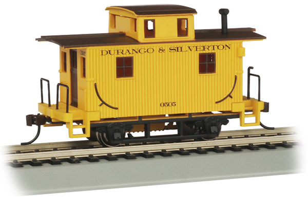 Bachmann 18403 OLD-TIME BOBBER CABOOSE - DURANGO & SILVERTON (YELLOW) #0505 HO SCALE NEW