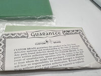 New Jersey Custom Brass NJCB  TO-404 Metropolitan Street Railway Single Truck Trolley closed trolley painted green./ white HO SCALE Like New