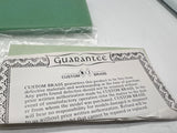 New Jersey Custom Brass NJCB  TO-404 Metropolitan Street Railway Single Truck Trolley closed trolley painted green./ white HO SCALE Like New