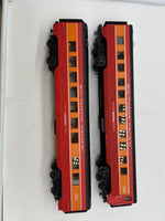 MTH Railking 30-6725 Southern Pacific 2-Car 60' Streamlined ABS Sleeper/Diner Passenger Set - Smooth Sided - SP Sleeper #10200, Diner #9001 O SCALE Like New