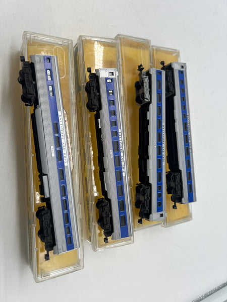 Minitrix 3034 3034 3044 3054 Baltimore & Ohio B&O Passenger Car Set (4) N SCALE Used Excellent