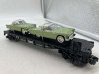 MTH Railking 30-7613 w/T-Birds Flat Car 1957 O SCALE Used Excellent