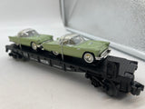 MTH Railking 30-7613 w/T-Birds Flat Car 1957 O SCALE Used Excellent