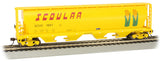 Bachmann 19104 CANADIAN 4 BAY CYLINDRICAL GRAIN HOPPER - SCOULAR #1687 H HO SCALE NEW