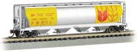 Bachmann 19184 4 BAY CYLINDRICAL GRAIN HOPPER - GOVERNMENT OF CANADA #106068 LIMITED N SCALE NEW
